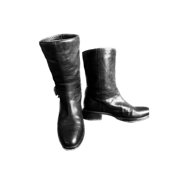 Cole Hahn Black leather boots mid calf size 8 - Picture 6 of 11